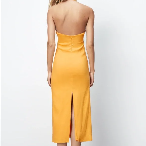 ZARA cut out linen blend dress - Picture 4 of 5